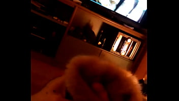 Wanking with my fur coat