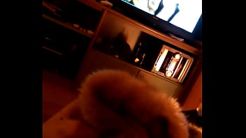 Wanking with my fur coat
