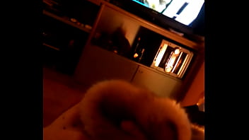 Wanking with my fur coat