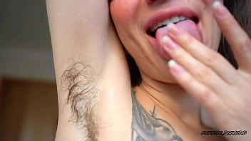 Bratty goddess humiliation hairy armpit worship & spit