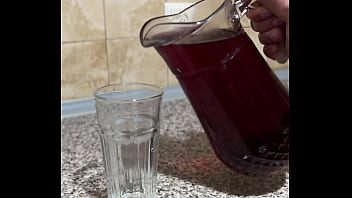 Elegant dame in evening dress enjoys servant’s load