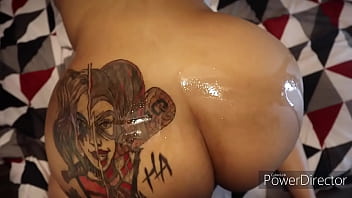 All her holes occupied