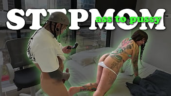 I fuck my step mom ass to pussy and record her for porn