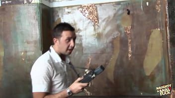 The two scientists were doing research when they encountered two individuals of the female gender for sexual activity