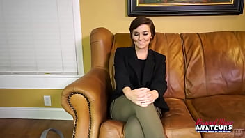 Busty petite brunette kylie gets her wet pussy deeply fingered and fucked