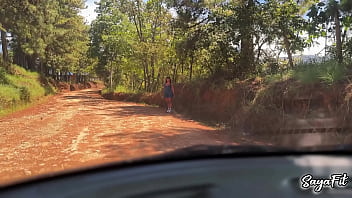 I get in a guy's car and we have sex in public with my big ass sayafit