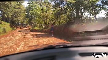I get in a guy's car and we have sex in public with my big ass sayafit