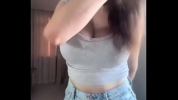 My stepmom masturbating her pussy and tits