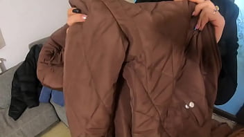 Preview milfycalla a lot of pee golden shower farting and cum on my new downjackets 178 today i bought 4 down jacke