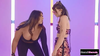 Trans Aspen Brooks Kisses Tgirl Asia Belle And The Small Tits Ts Sucks Her Big Titsthe Tattooed Shemale Sucks Her Cock And Is Rimmed And Barebacked thumbnail
