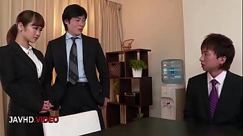 Seductive office anju akane pleasures two co workers