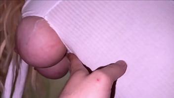 A big lady seduced her husband's friend for anal sex and gave him a blowjob