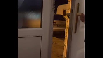 Spreading my legs wide open in front of a open door Spreading my legs wide open in front of a open door