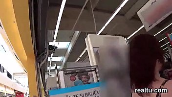 Exceptional czech chick gets teased in the shopping centre and banged in pov