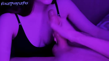 I blindfolded my neighbor so she could suck my big dick