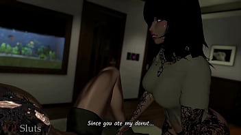 Vipsluts bratty stepsister punishes her stepbro for stealing her donut – sloppy bj rough fuck and more