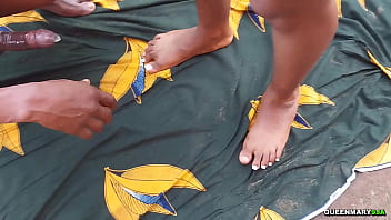 Pussy fucking outside the community camp