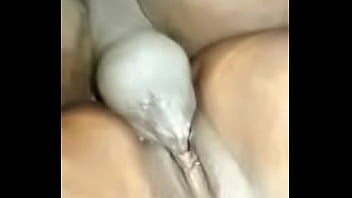 Sweet ebony sally doggy banged