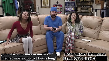 Solana spits out doctor's load so he fucks & blasts her with cum