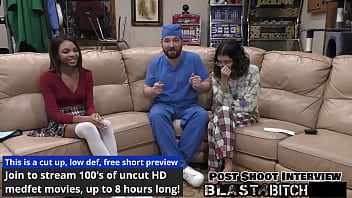 Solana spits out doctor's load so he fucks & blasts her with cum