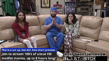 Solana spits out doctor's load so he fucks & blasts her with cum