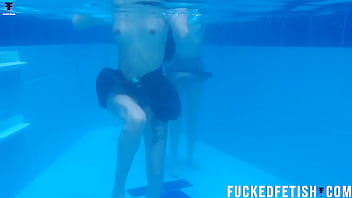 Two Girls Pool Underwater Getting Horny thumbnail