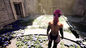 Lara activated an ancient statue and got fucked by a big dick 3d hentai game animation