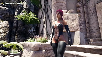 Lara activated an ancient statue and got fucked by a big dick 3d hentai game animation