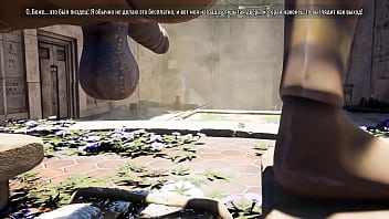 Lara activated an ancient statue and got fucked by a big dick 3d hentai game animation