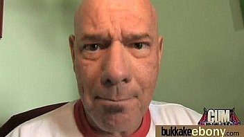 Cum loving teen enjoys huge bukkake 17