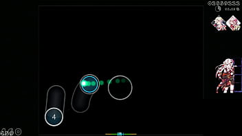 Sofrendo de um orgasmo enquanto jogas osu e aperta em círculos