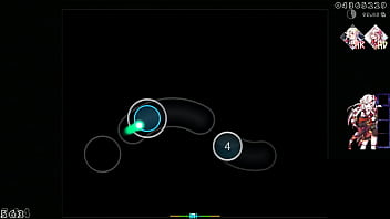 Sofrendo de um orgasmo enquanto jogas osu e aperta em círculos