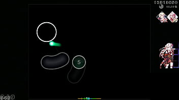 Sofrendo de um orgasmo enquanto jogas osu e aperta em círculos
