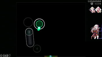 Sofrendo de um orgasmo enquanto jogas osu e aperta em círculos