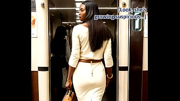 Elegant Asian Woman Is Sucking Your Dick In A Crowded Train Ai Illustrated Leather Porn Dream thumbnail