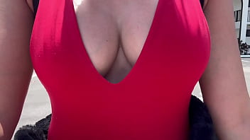 European milf artemisia love showing her beautiful breast in public