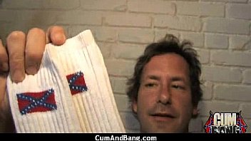 Interracial group blowjob from a ebony slut 21