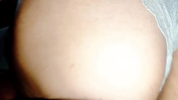 We went out to the terrace with my stepmother to have sex better but they almost found us