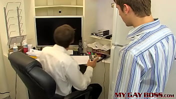 Gay Boss Fucks His Employee At Work thumbnail