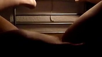 Horny chick rubbing her wet pussy pov