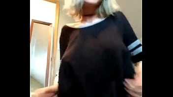 Brand new showing her breasts