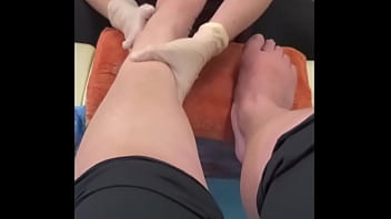 Pedicure in a salon