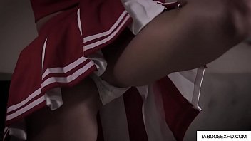 Y cheerleader teasing old man