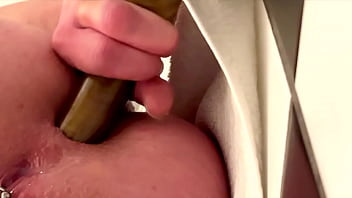 50cm long dildo anal masturbate with sweet orgasm and a lot juice from my pussy