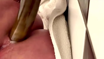 50cm long dildo anal masturbate with sweet orgasm and a lot juice from my pussy