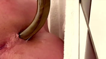 50cm long dildo anal masturbate with sweet orgasm and a lot juice from my pussy