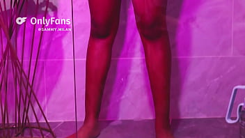 While i'm showering my boyfriend records me i get naughty