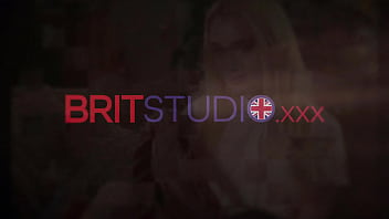 Flexible brunette sucks cock and deepthroats in lingerie