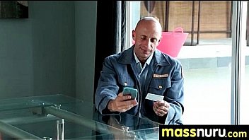 Sweetie gives a hot slippery nuru massage 22