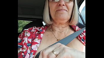 Flashing in the car for all to see